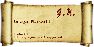 Grega Marcell névjegykártya
